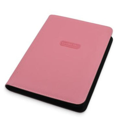 Evoretro: 9-pocket Zipper Portfolio Binder - Rose