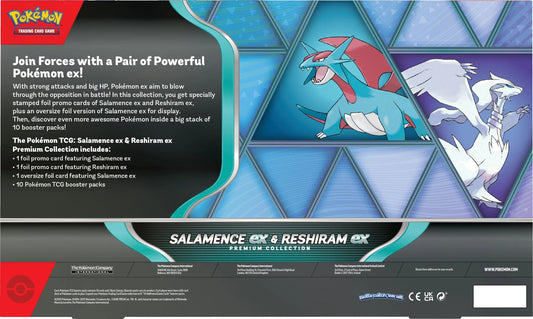Pokémon: Salamance ex & Reshiram ex Premium Collection Box (Pre-order)