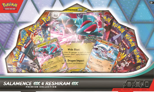 Pokémon: Salamance ex & Reshiram ex Premium Collection Box (Pre-order)