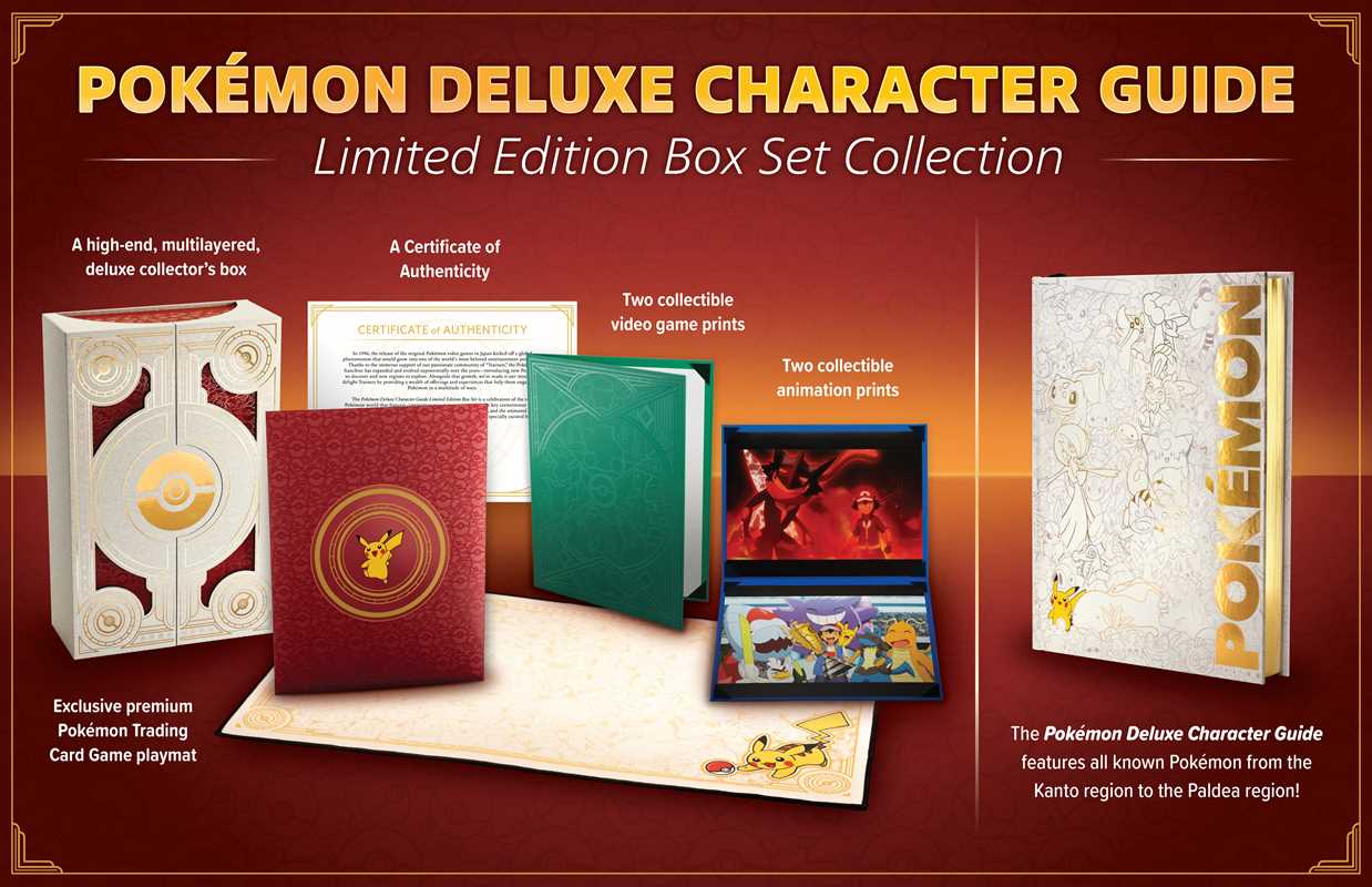 Pokémon: Deluxe Character Guide Limited Edition Box Set (Pre-order)