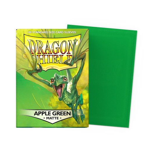 Dragon Shield Apple Green Matte - 100 Standard Size Card Sleeves