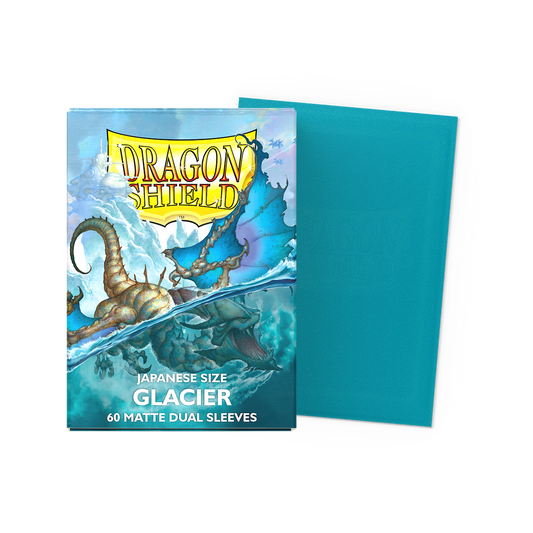 Dragon Shield Glacier - 60 Matte Dual Sleeves (Japanese Size)