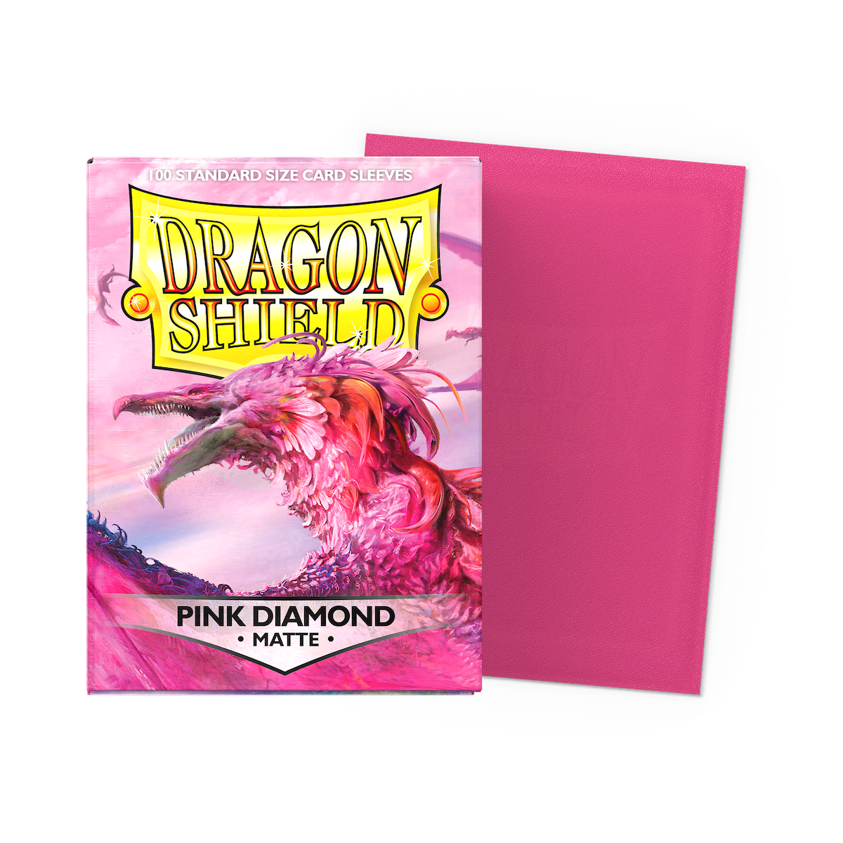 Dragon Shield Pink Diamond Matte - 100 Standard Size Card Sleeves