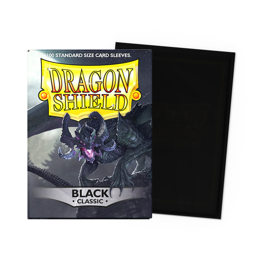 Dragon Shield Black Classic - 100 Standard Size Card Sleeves